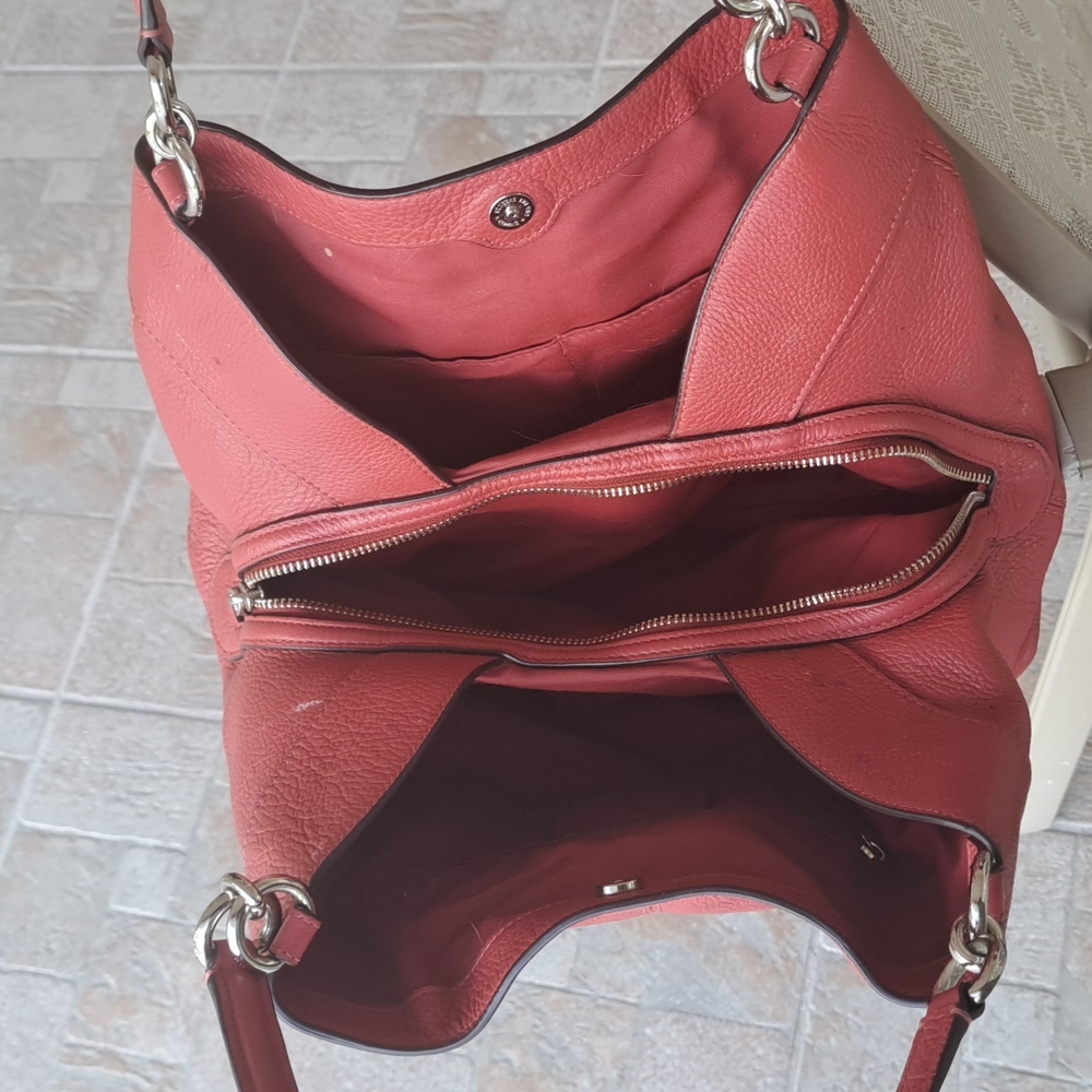 Coach "Lexy" Pebbled Leather Bag - Picture 6 of 7